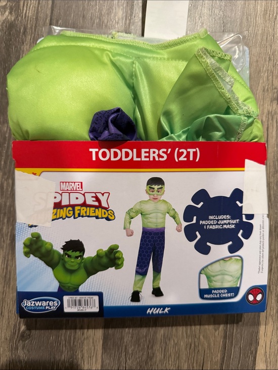 Marvel Other - Marvel Hulk Toddlers Halloween Costume Green and Purple 2T
